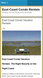 Mobile Screenshot of eastcoastcondorentals.com